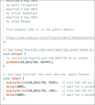 Blink example